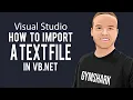 How To Import Text From A File In VB NET