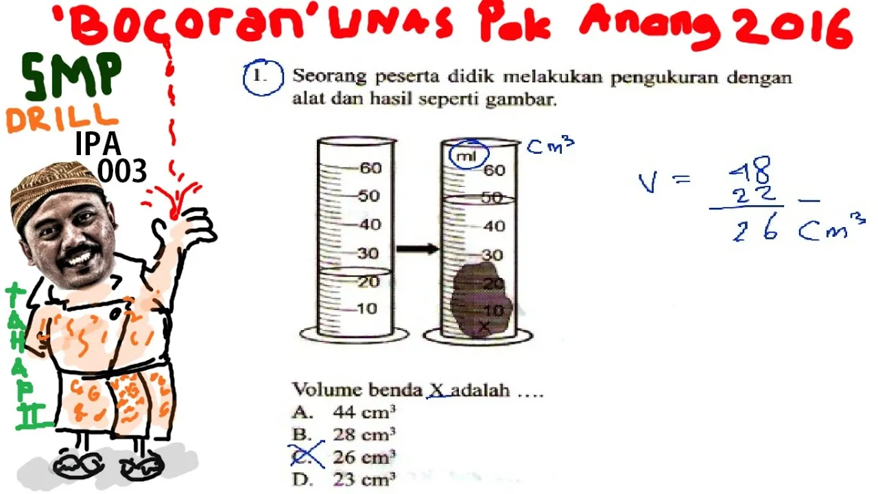 Sains -- Bagaimana mengukur volume batu? - Gontor TV