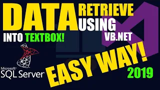 VB NET 2010 Tutorial Retrieve Data from SQL Server into TextBoxes WinForms Database Guide