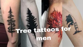 20 Best Tree Tattoos for men Artfully inked Trendy Tattoos for Men Pine Tree tattoos