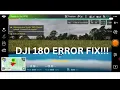 If you get this unknown DJI Error DO THIS