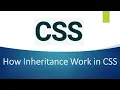 How Inheritance Works In CSS CSS Inheritance CSS Tutorials Frontend Tutorials