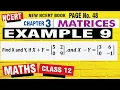 example 9 matrices examples class 12 matrices examples 12 class 12 maths chapter 3 example 9