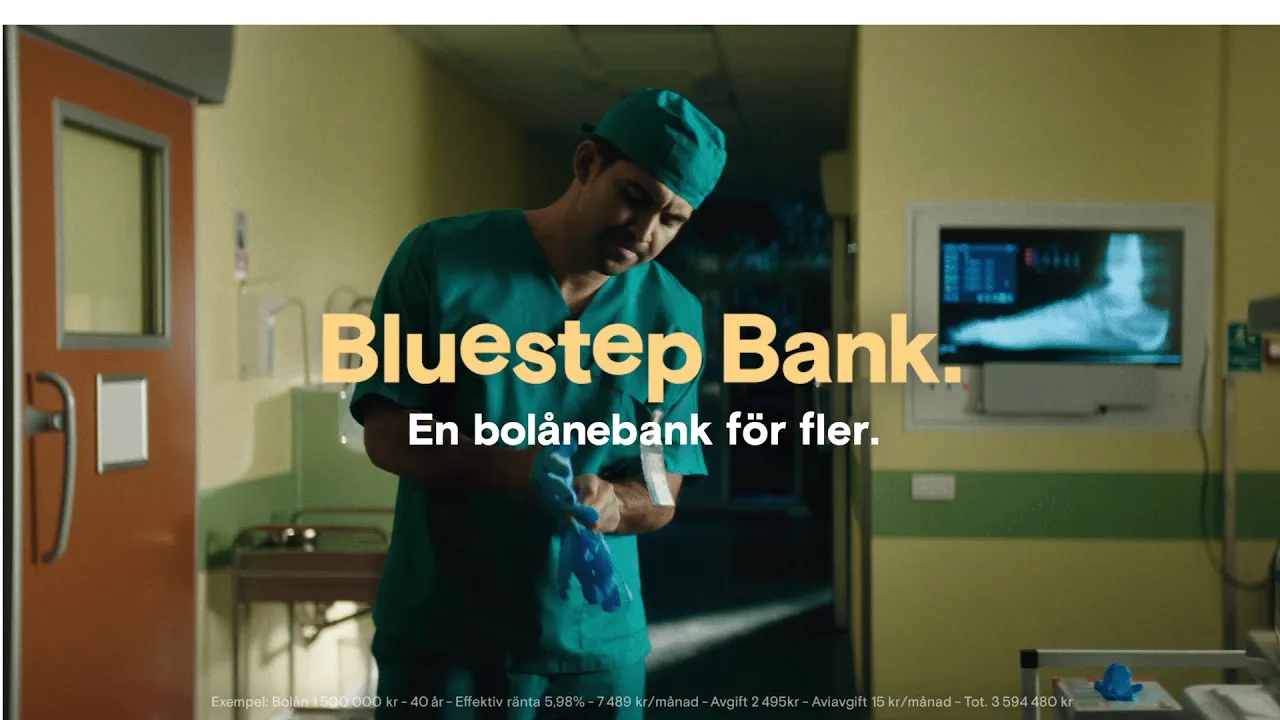 Bluestep Bank Sverige — Bluestep Bank - En bolånebank för fler (YouTube video ad)