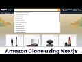 Amazon Clone Website using Nextjs Tailwindcss Authjs Stripe Free Source Code