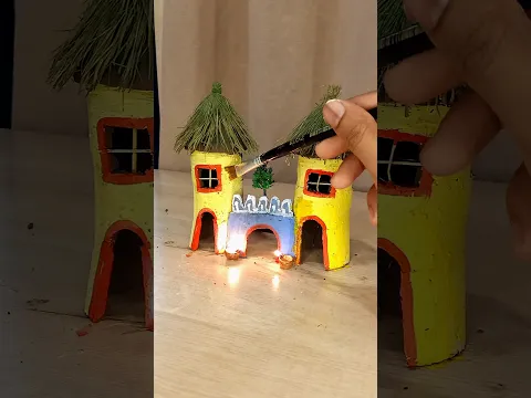How To Paint a Beautiful Mini Clay House