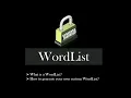 Password Profiling Wordlists Generate a Wordlist to perform DICTIONARY ATTACK