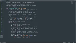 Leetcode 162 Find Peak Element in Python Python Leetcode Python Coding Tutorial Python ASMR