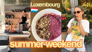 a summer weekend in Luxembourg reformer pilates Mamma Mia everyday life