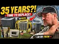 35-Year-Old Rheem AC Is DYING Would You Repair or Replace It