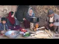 Lagu life in a Cave home | Village life of Afghanistan| Cooking traditional food