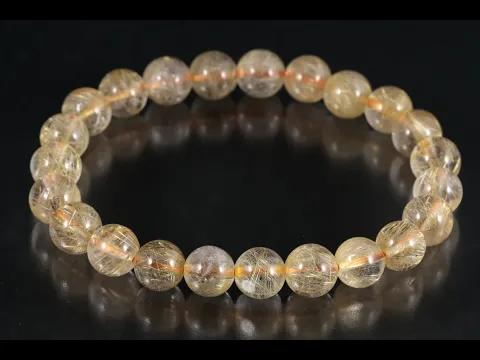 ルチルクォーツ8mm玉 ブレスレット｜天然石 通販キラリ石
