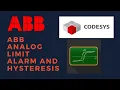 ABB LIMIT ALARM ABB HYSTERESIS ABB CODESYS FUNCTION BLOCKS CODESYS HMI VISUALISATION