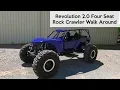 Guzman Revolution 4 Seat Rock Crawler Walk Around - Wide Open Design
