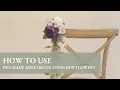How to use Ling s moment pre-made aisle chair flower