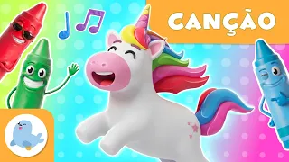 🦄 CANÇÃO das CORES 🎨🌈 O universo do unicórnio e das cores 🎶
