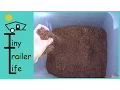 Composting Toilet Compost Mix Using CoCo Fiber Brick Composting Material