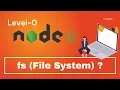 Node JS Tutorial in Hindi fs File System Module in NodeJS