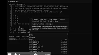 CodeChef biryani classes solutions python