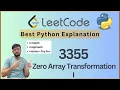 Zero Array Transformation I Prefix Sum Trick Explained Leetcode 3355 in Python