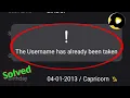 The Username has alreday been taken | snack video user name changer problem 2021