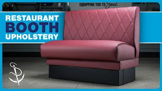 How to Reupholster a Restaurant Booth Seat with Diamond Stitching