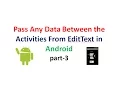 Android Application Development tuorial 3 Passing strings between Activities