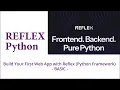 Build Your First Web App with Reflex Python Framework - BASIC