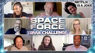 Steve Carell and Lisa Kudrow Play Trivia With The Cast Of Space Force Netflix