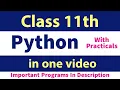 Python Class 11th CBSE NEW Syllabus in one