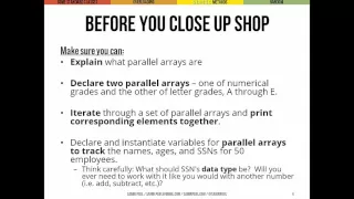 Parallel Arrays