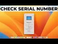 How To Check MacBook Serial Number