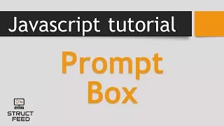 JavaScript Tutorial 23 - JavaScript Prompt Box