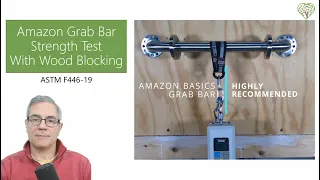 E12 Deep Dive Amazon Basics Bathroom Handicap Safety Grab Bar - Installation Testing