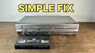 DVD VCR Combo Player Eats Tapes Or Powers Off Fix 2025 