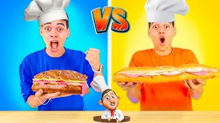 تحدي الطبخ افضل سندوتش الاغنياء 
