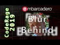 Creating a FireMonkey Blur Behind Control - CodeRage 2019