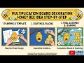 Cute Multiplication Bulletin Board Creative Math Classroom Decoration