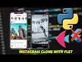Instagram Clone with Python Flet Flutter in Python