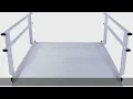 Silver Spring Aluminum Wheelchair Access Ramp with Handrails - 8 L
