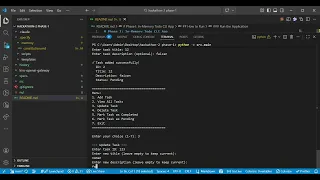 Hackathon-2 Phase-1 Todo-in-memory python Console App