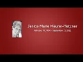 Janice Marie Maurer-Hetzner