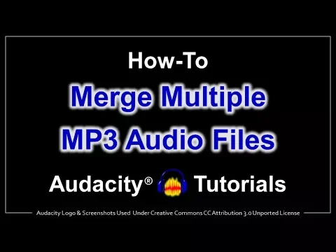 Download MP3 How to Merge MP3 Audio Files in Audacity