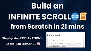Build Infinite Scroll in React from Scratch Intersection Observer Real API