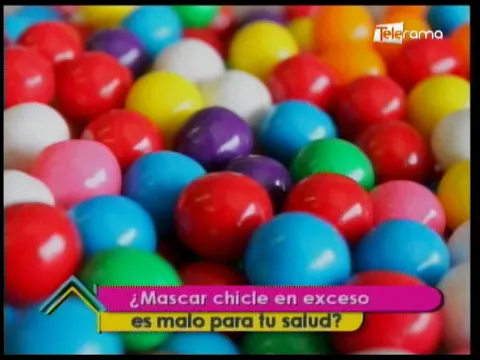¿Mascar chicle en exceso es malo para la salud?