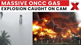 First Visuals Gas Leak Andhra Pradesh Massive Gas Explosion Rocks Andhra Pradesh ONGC Site NewsX