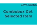 Java Swing Combobox Get Selected Item