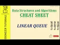 Linear Queue in 1 minute Cheat Sheet Exam Preparation EASY Ebenezer Tutorials