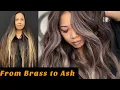 Brown Ash Blonde Hair Color Shadow Ash 9 Misty Mauve