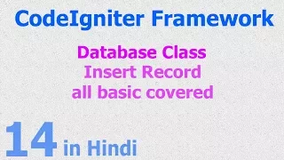 14 - CodeIgniter Hindi